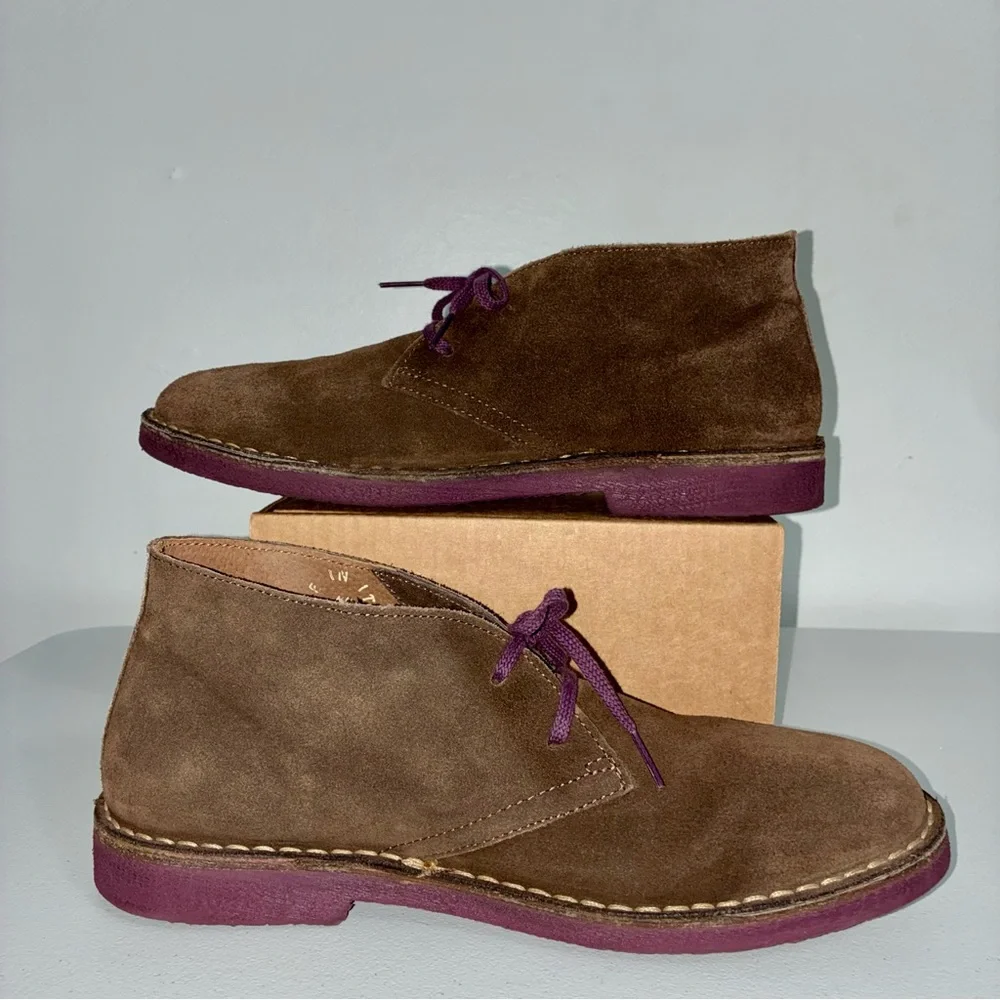 Wally Walker Men’s Desert Chukka Boots Size 44/Us 10.5-11 Made in Italy